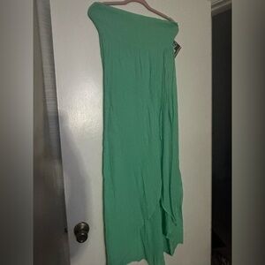 Lagaci Asymmetrical mint dress